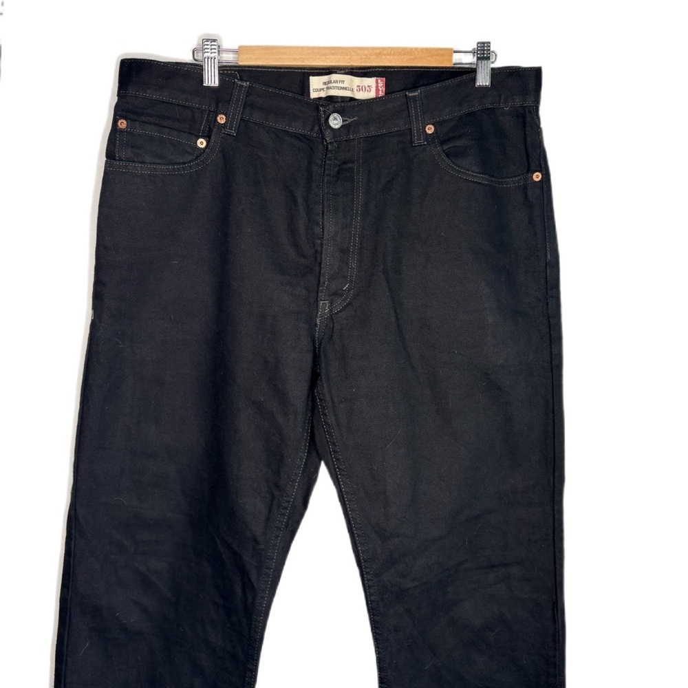 Black Levis 505 36/32 Regular Fit - Picture 2 of 9